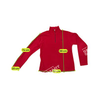 Red Quarter-Zip Microfleece Pullover