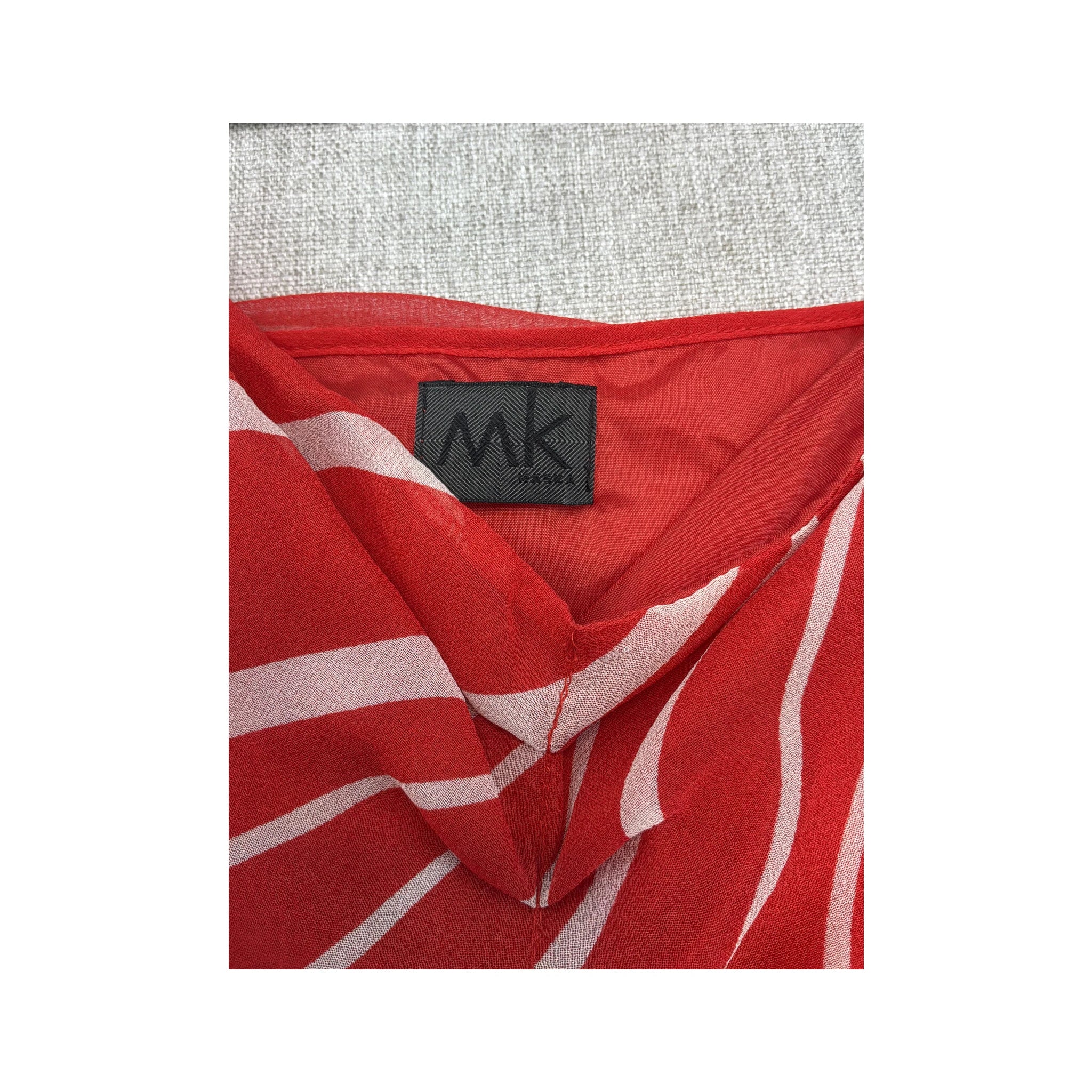 MK Kaska Striped Silk Slip Dress