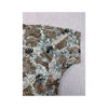 Classic Fashion Blue & Brown Abstract Print Snap Button Shirt