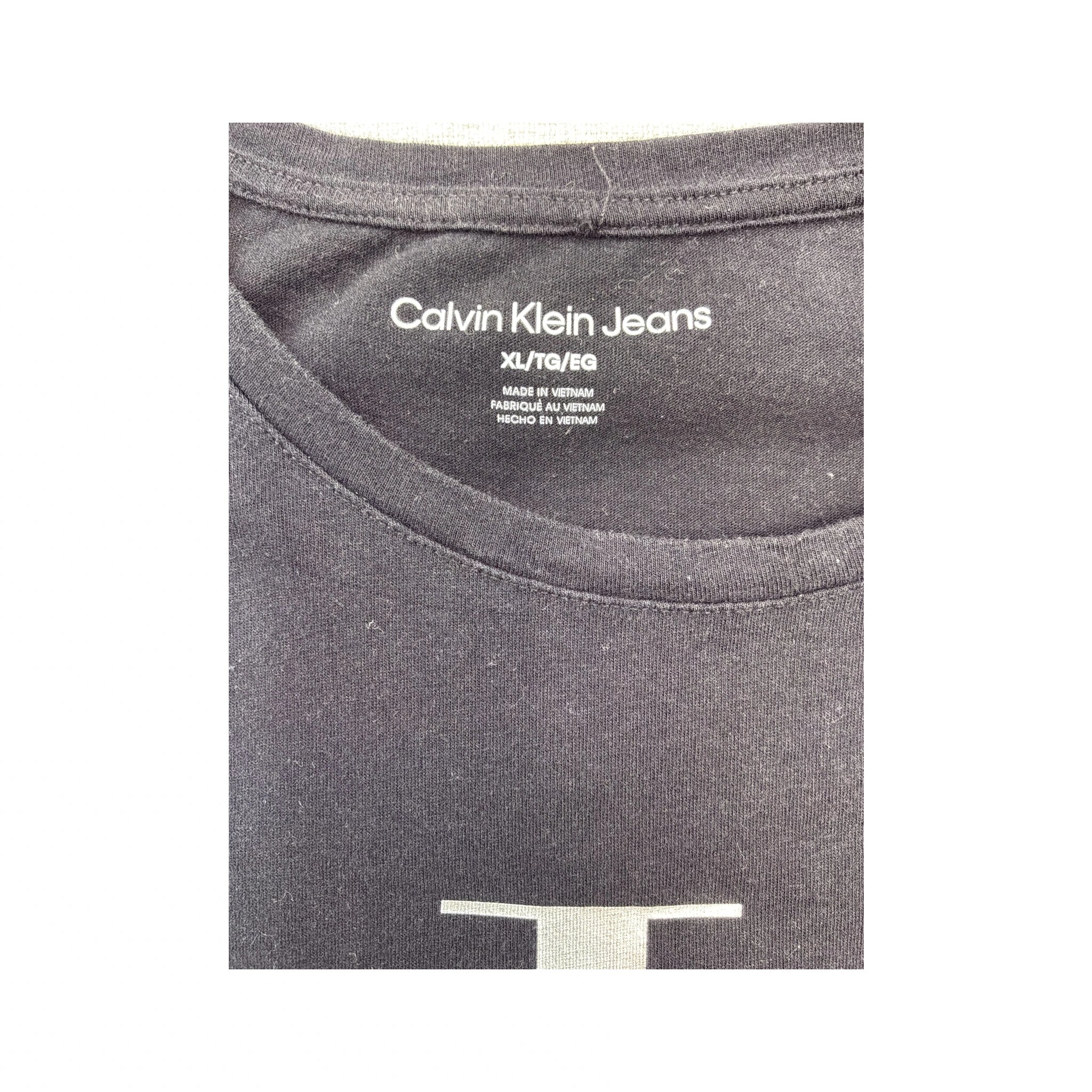 T-shirt Calvin Klein Jeans Oversized em algodão com logótipo CK