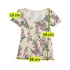T-shirt Blumarine Underwear floral com decote Redondo