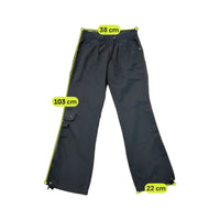 Okay Black Drawstring Cargo Pants