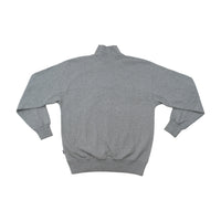 Asics Vintage Gray Quarter Zip Cotton Blend Sweater