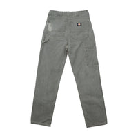 Chinos de carpinteiro Dickies cinzentos Desbotados e Desgastados