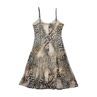 Abstract Animal Print Spaghetti Strap Dress