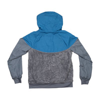 Nike Sportswear Sherpa-Lined Hooded Full-Zip Jacket (Blue/Gray) (XL Boys)