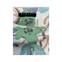 SISLEY Abstract Floral Wrap Mini Skirt