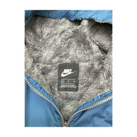Nike Sportswear Sherpa-Lined Hooded Full-Zip Jacket (Blue/Gray) (XL Boys)