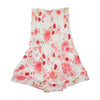 Saia Assimétrica floral com Bainha Lenço