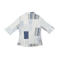 Giselle Patchwork Stripe Button Up Shirt
