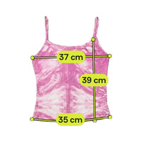 Pink Tie Dye Fitted Tank Top