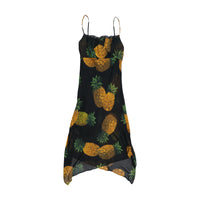 Lange Pineapple Print Handkerchief Hem Dress