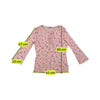 s.Oliver Sheer Pink Ring Print Tie Neck Blouse