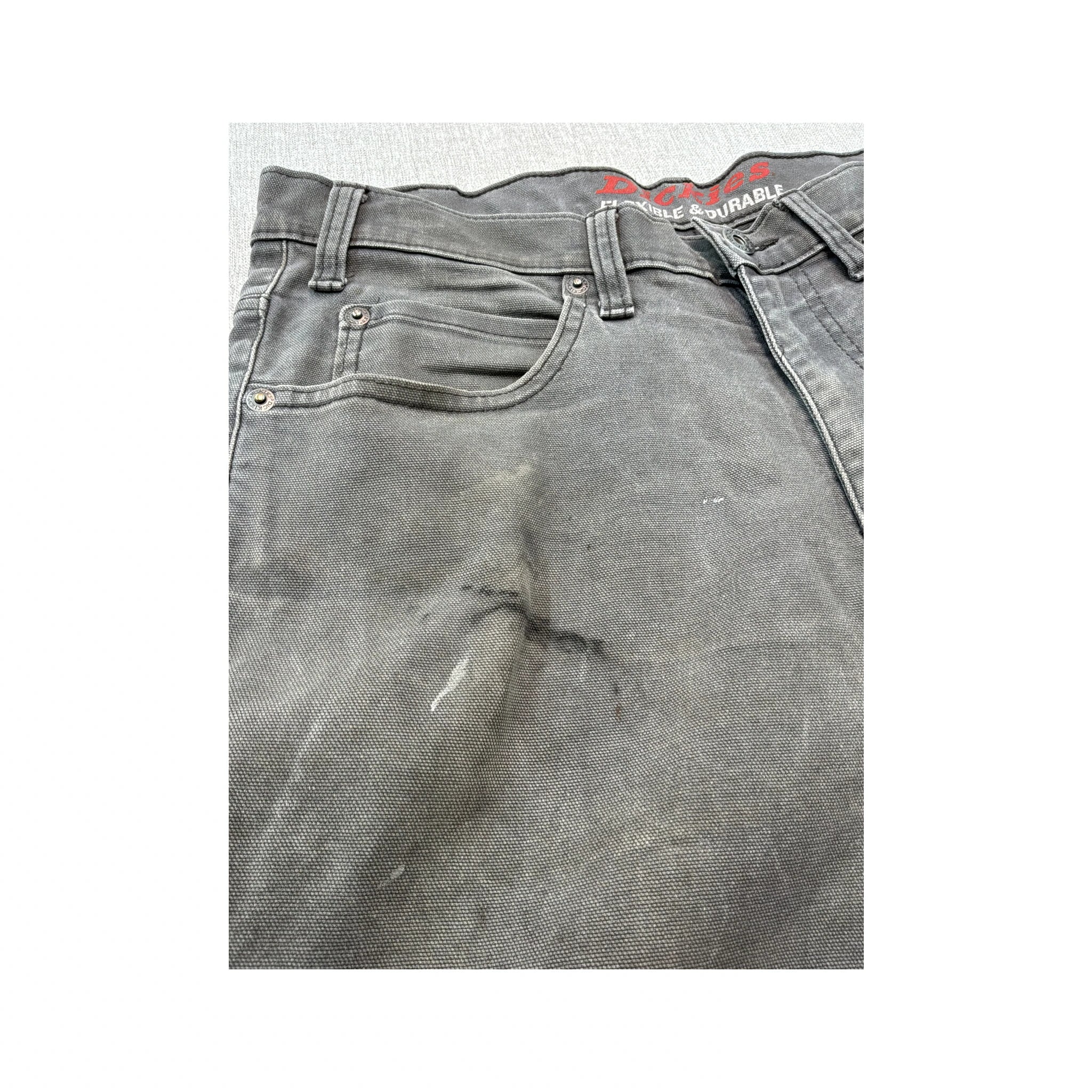 Dickies Gray Flexible &amp; Durable Work Pants (FOTO PARTE TRAS)