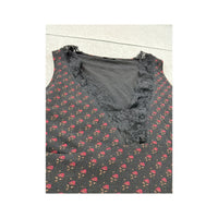 Phard Floral Lace Trim Tank Top
