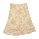 Aspesi Floral Appliqué Silk Skirt