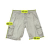 Vintage Beige Utility Cargo Shorts
