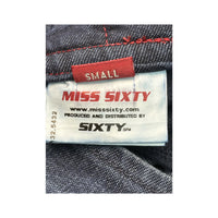 Miss Sixty Pleated Denim Mini Skirt