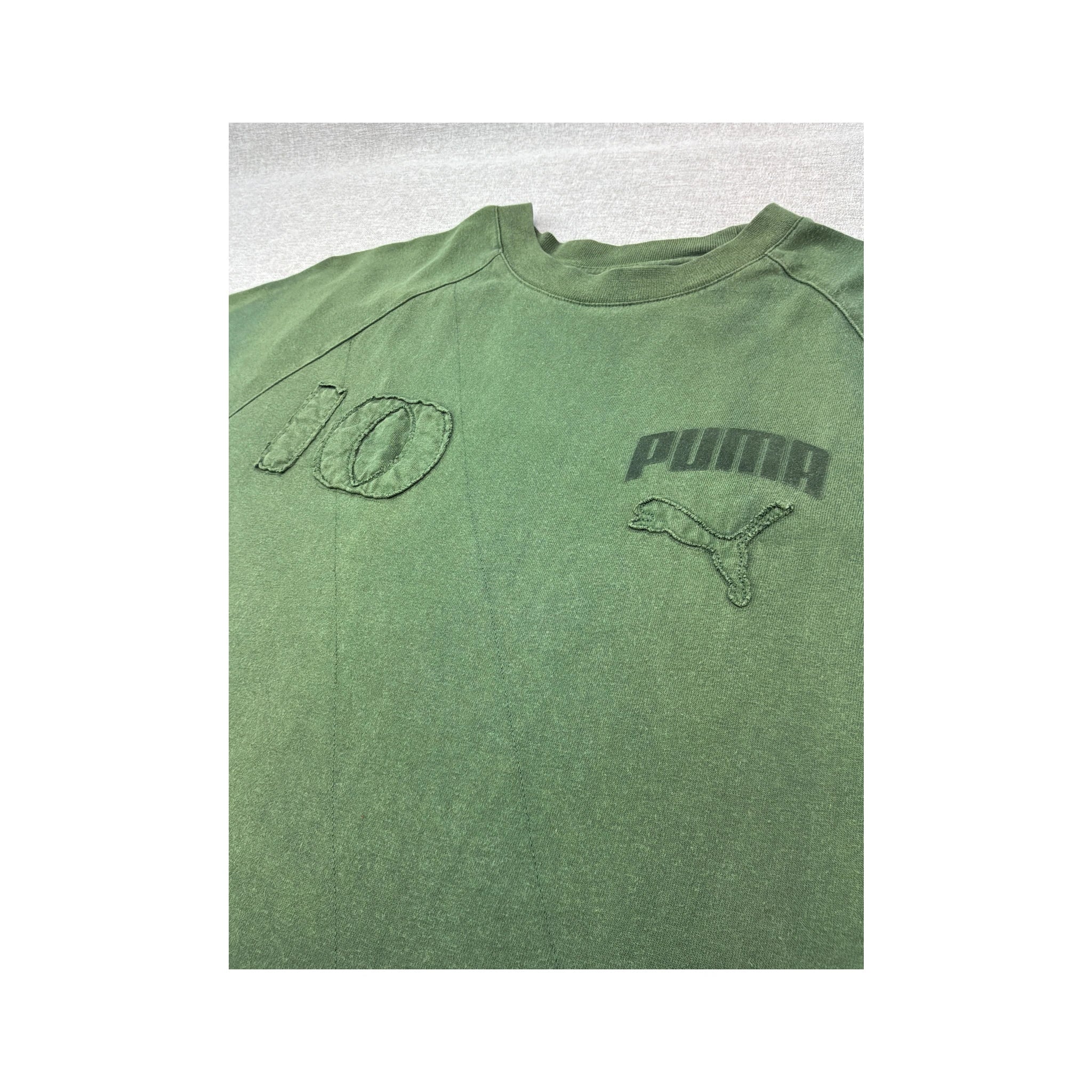 Camisa Raglan Puma vintage Jamaica Número 10 em algodão