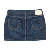 Playlife Dark Wash Denim Mini Skirt