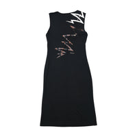 Miss Sixty Y2K Zigzag Cutout Midi Dress