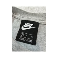 Nike Heather Gray Embroidered Swoosh Cotton T-Shirt
