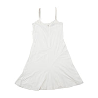 Faddy's Crochet Trim White Cotton Slip Dress