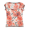 Just Cavalli Floral Print Scoop Neck T-shirt