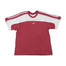 adidas Color Block Stripe Shoulder Cotton Shirt