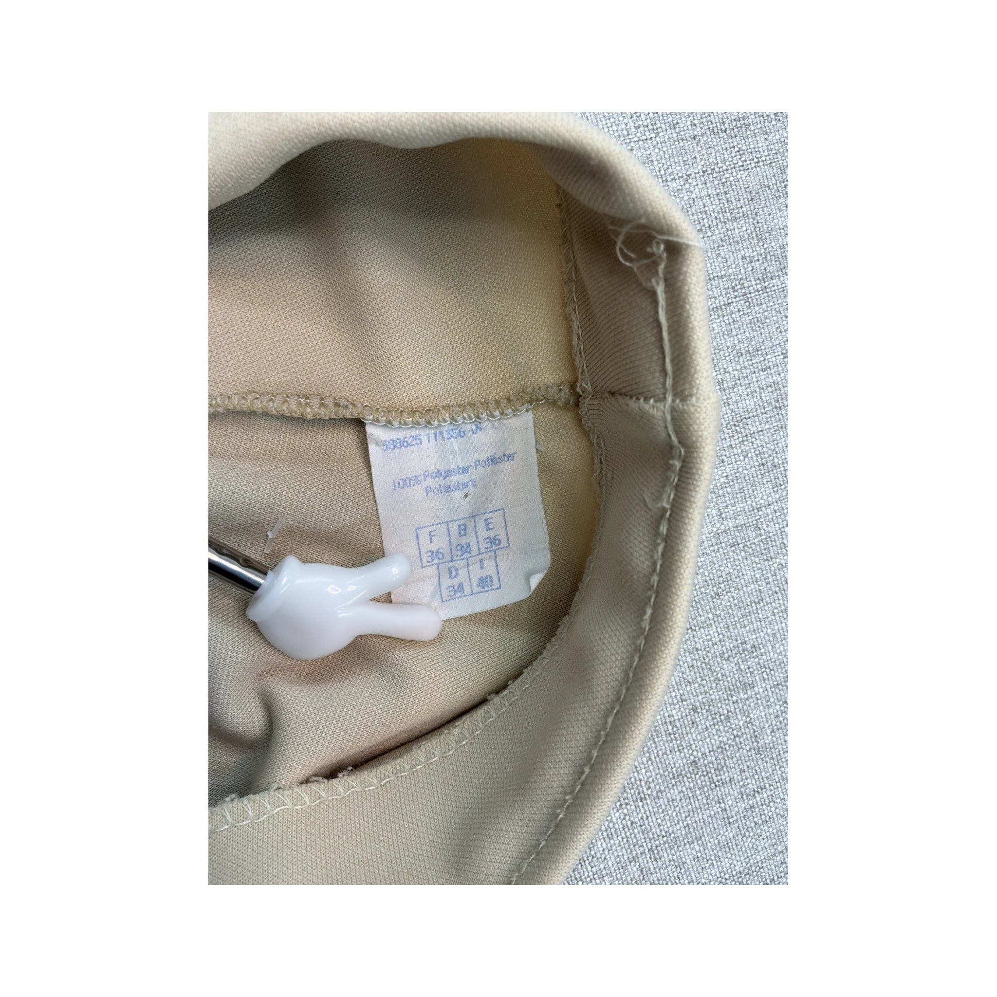 Vintage Beige Pull-On Straight Leg Pants