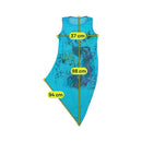 Abstract Graphic Asymmetric Mesh Dress