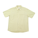 Class Club Uomo Pale Yellow Striped Short Sleeve Shirt