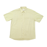 Class Club Uomo Pale Yellow Striped Short Sleeve Shirt