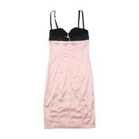 Dolce & Gabbana Pink Floral Jacquard Bustier Dress