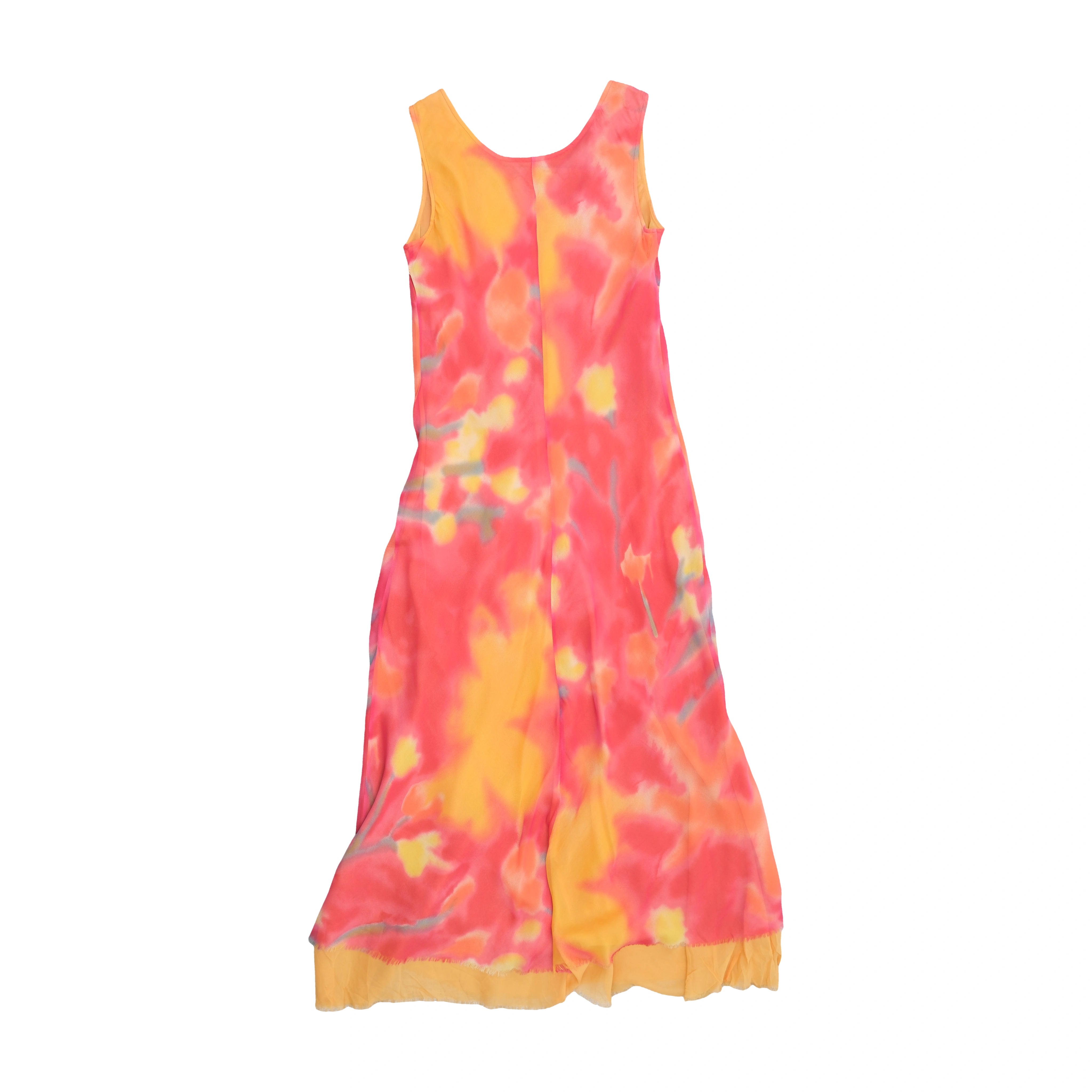 Avelon Floral Print Silk Dress