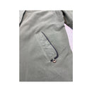 Vintage Olive Green Longline Raglan Utility Jacket