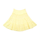 Saia Calvin Klein Jeans em algodão amarelo em Camadas com Ilhós