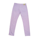Fay Lilac Slim Fit Five-Pocket Cotton Pants