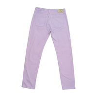 Fay Lilac Slim Fit Five-Pocket Cotton Pants