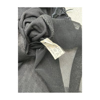 Black Mesh Grungy Collared Blouse