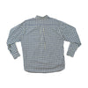 Green Leaves Gingham Plaid Button-Down Cotton Shirt
