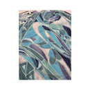 Marella Blue Abstract Print Boat-Neck Tunic Blouse