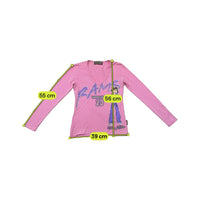 T-shirt RAMS23 de Manga Comprida com decote em V e estampado com Glitter