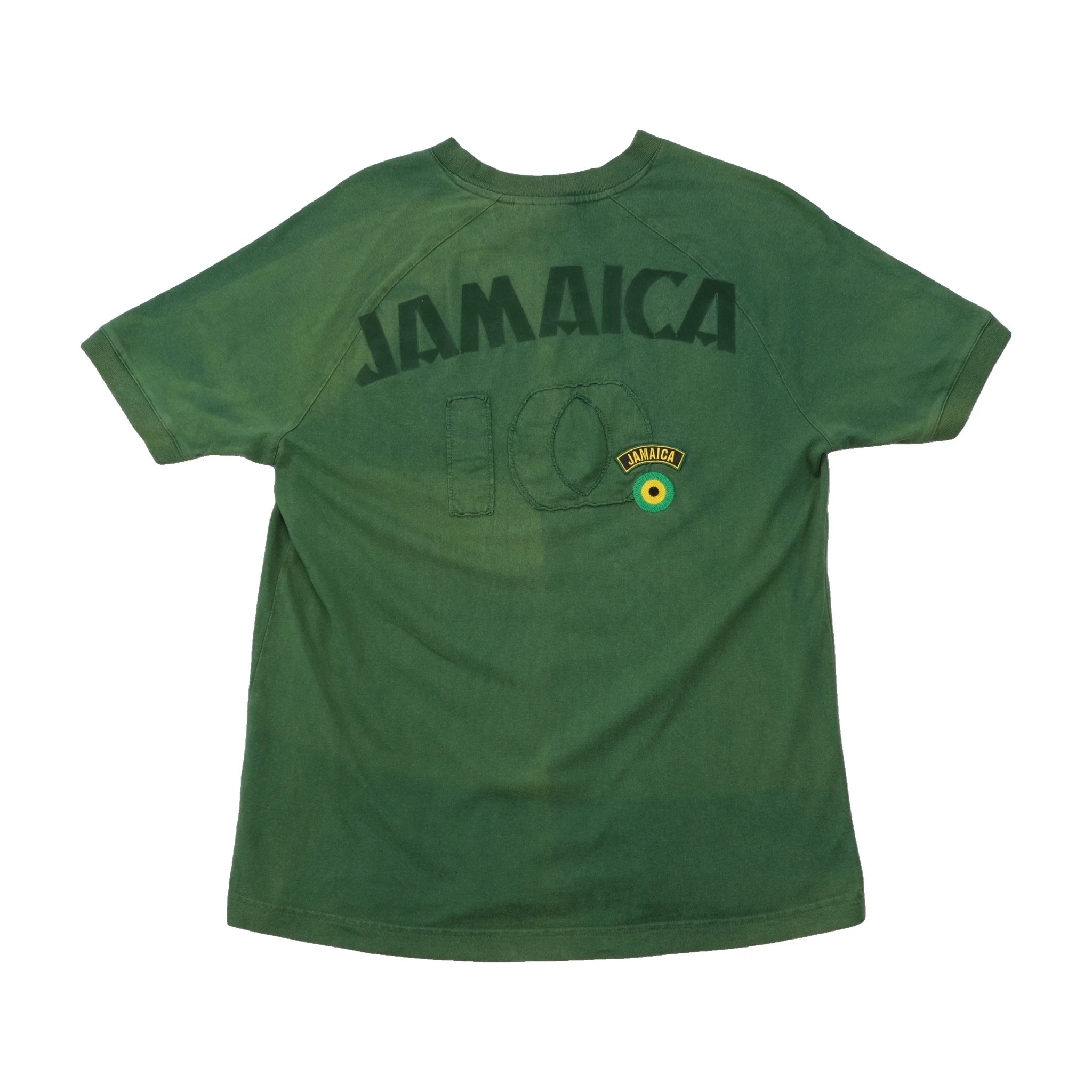 Camisa Raglan Puma vintage Jamaica Número 10 em algodão