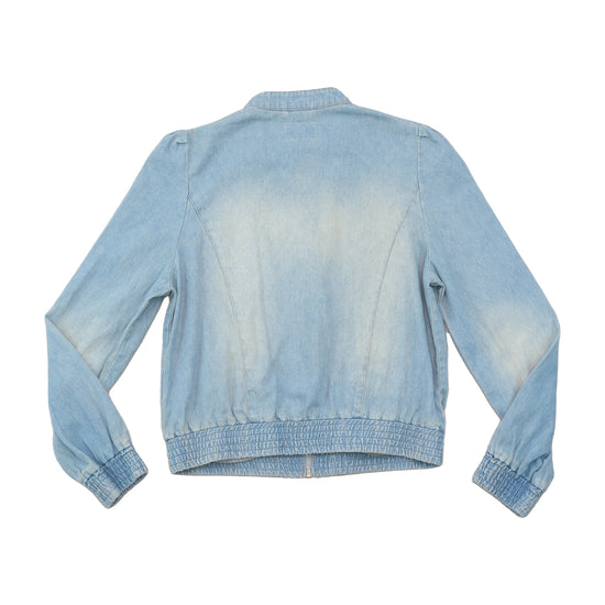 Buffalo Faded Denim Bomber Jacket