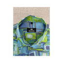 Kingfield Abstract Geometric Print Short Sleeve Button Up Shirt