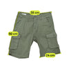 Jack & Jones Olive Green Cotton Cargo Shorts
