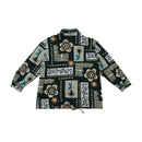 Vintage Abstract Print Fleece Jacket Made in Italy