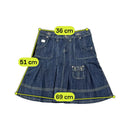 Real Play Dark Wash Cotton Blend Denim Utility Skirt