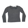 Tommy Hilfiger Black & White Striped Long Sleeve Top